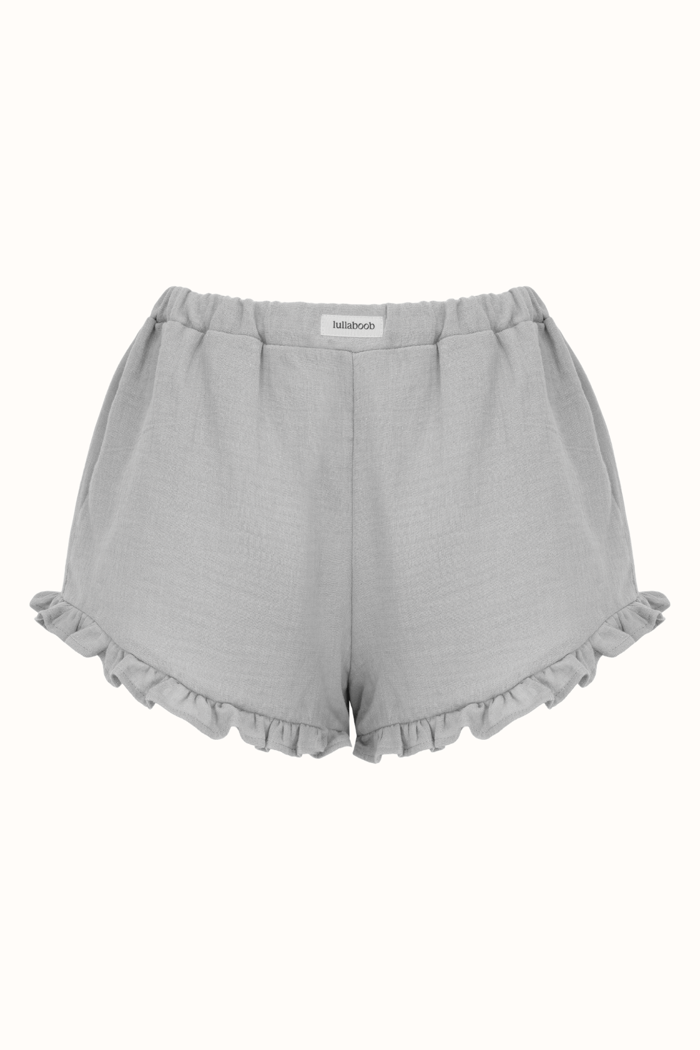 Short post-partum en mousseline Victoria avec volants - Argent